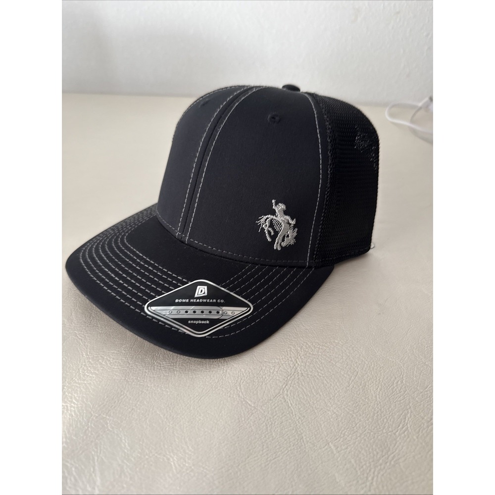 Gary Allan Skeleton Bronco Rodeo Cowboy Mesh Snap Back Trucker Hat Cap Black Out